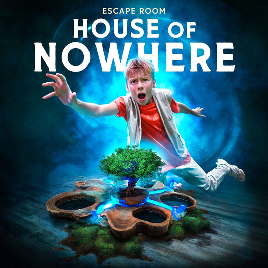 Escape room House of Nowhere met een jongen in een mysterieus avontuur